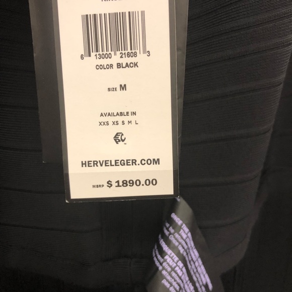 Herve Leger Bandage Fringe Jumpsuit NWT - Picture 5 of 5